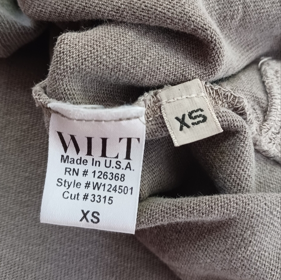 Wilt Boho Minimalist Asymmetrical Distressed 100% Cotton Tunic Top - Picture 9 of 14